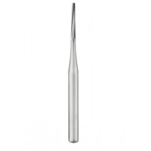 Carbide Bur, FG, # 169L, Long Taper Fissure, 0.9 mm, 100/Pk, FG169L-100