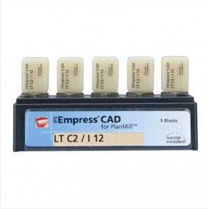 IPS Empress CAD, for CEREC and inLab LT Blocks, I12, C2, 5/Pk, 602564