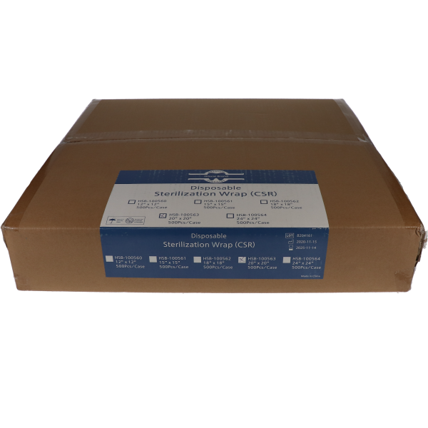 CSR Sterilization Wraps, 20 x 20 in, 500/Pk, 100563