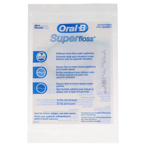 Super Floss Sample Pack, Mint, 100 x 10/Pack, 13265220