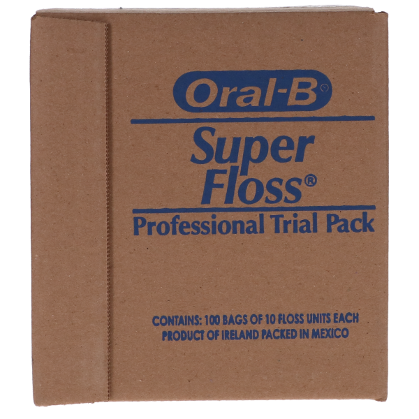 Super Floss Sample Pack, Mint, 100 x 10/Pack, 13265220