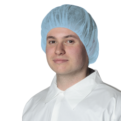 Polypropylene Surgical Caps, Universal, Blue, 100/Pk, 2018B - Frontier Dental Supply