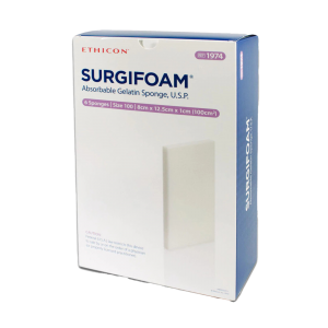 J&J Ethicon - Surgifoam Gelatin Sponge 8x12.5x10cm 6/Bx, 1974