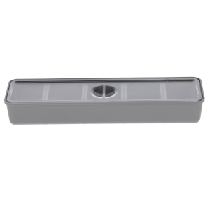 Tub Cup With Cover, Long, Gray, 1/Pk, 20Z473