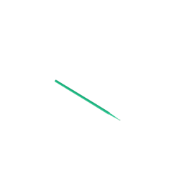 Micro-Brush Applicators, 4", Fine, Green, 4 x 100/Pk, MAPF - Frontier Dental Supply