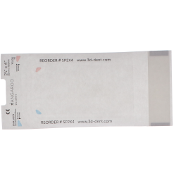 Kangaroo Self-Seal Pouches, 2.25" x 4", Blue, 200/Pk, SP2X4 - Frontier Dental Supply