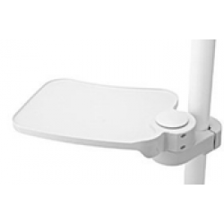 Post Mounted Utility Tray, Leaf-Shaped, White, 1/Pk, EZ-TRAY - Frontier Dental Supply