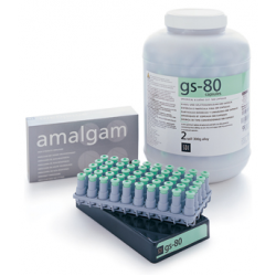 GS-80 Dispersed Phase Amalgam Capsules, 1 Spill, Fast Set, 400 mg, 50/Pk - Frontier Dental Supply
