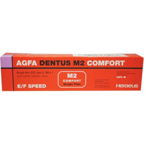Agfa Dentus M2-58 Comfort E-Speed, Single Film, # 2, 150/Pk, 65414615