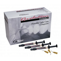 Revolution Formula 2 Flowable Hybrid Resin Composite, Light-Cure, Syringe Refill, 1 g, 4/Pk - Frontier Dental Supply