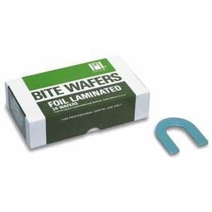 Hygenic Wax Bite Wafers, with Foil, Soft, Light Blue, 24/Pk, H00825