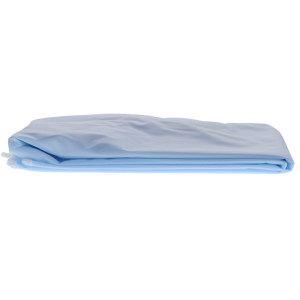 Patient Protective Aprons, Plastic, Waist-Length, 27" x 30", Blue, 1/Pk, NP3BL