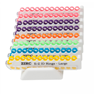 E-Z ID Instrument Rings, Large, Assorted Neon, 200/Pk, 70Z210