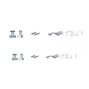 Hooks and stops for archwires - Crimpable