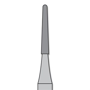 Carbide Burs T&F FG #7653 12 Round End Taper (5 pack)