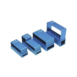 Bur Block, Sterilizable, Blue, 18-hole