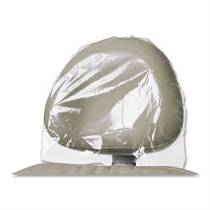 Headrest Covers - Clear Plastic - Jumbo, 14" x 9 1/2" (250) - 14" opening