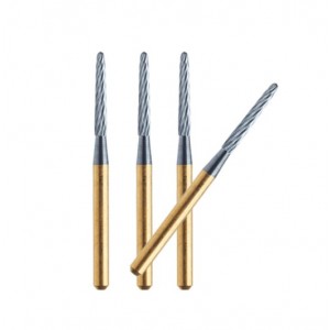 Carbide Burs, Straight Finishing w/round end - PK/5