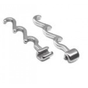 Spiral Crimpable Hooks Right or Left (10 pcs)