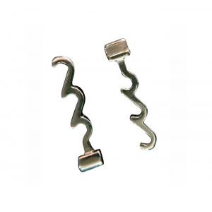 Spiral Crimpable Hooks Right or Left (10 pcs)