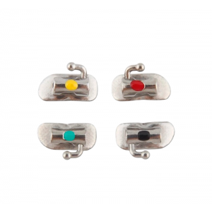 Luxe 1st Molar Bondable Single Non-Convertible Buccal Tubes - 4pcs/bag