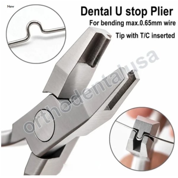 Dental U-Stop Plier Orthodontic Archwire U Bend Notch Braces Tools