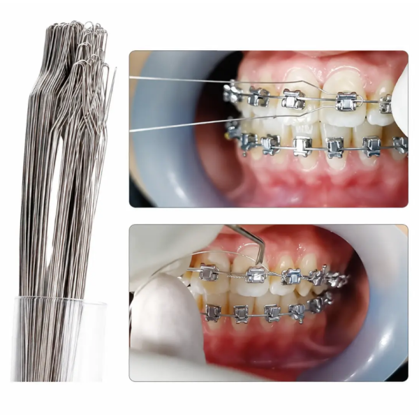 Orthodontic Preformed Ligature Wire SS Ties Long .008" / .009" 1000pcs