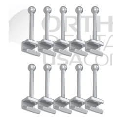 Crimpable Ball Hook L w/10 - Orthodentalusa Corp.