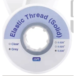 Dental Orthodontic Elastic Thread Solid Traction Ligature Power Tube Ortho Wires - 25 Feet/Roll - Orthodentalusa Corp.