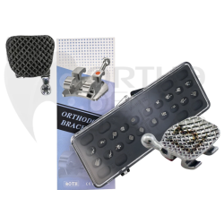 Bracket MIM Slot Mini Roth W/H 3,4,5 SAND BLASTED Laser Mark 20 pcs - Orthodentalusa Corp.