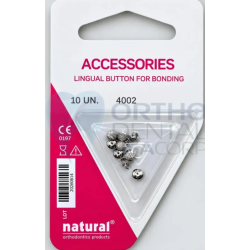 Orthodontic Metal Lingual Button for Bonding 10 Pcs - Natural Orthodontics - Orthodentalusa Corp.