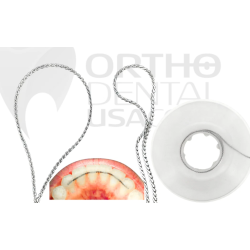 Stainless Steel Retainer Chain Wire II 0.040" Hard / Soft - Orthodentalusa Corp.