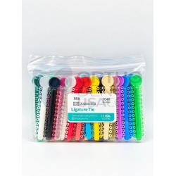 Orthodontic Elastomeric Ligature Ties 1040 pcs Assorted Colors Braces O-Rings - Orthodentalusa Corp.