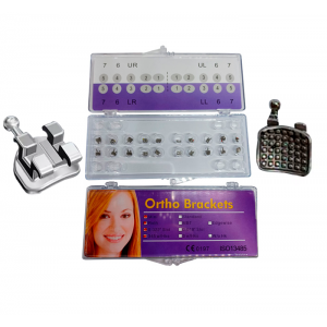 Case of Brackets MIM Monoblock hook 3,4,5 sandblasted 20 pcs