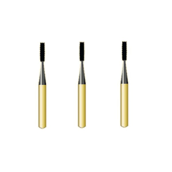 G/556 Flat-End Fissure TREX Gold Carbides
