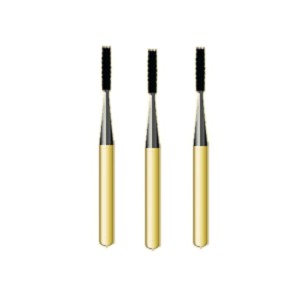 G/557 OS Flat-End Fissure TREX Gold Carbides