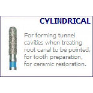 Burs 140 - Round-End Cylinder (Medium) (10 pk)