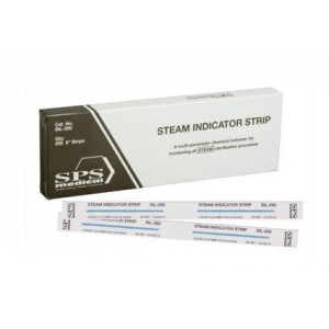 SPSMedical Steam Indicator Strip - Long Laminated (8", 250/box)
