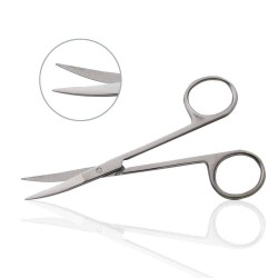 Iris Scissor, Curved 4.5" - Tamsco