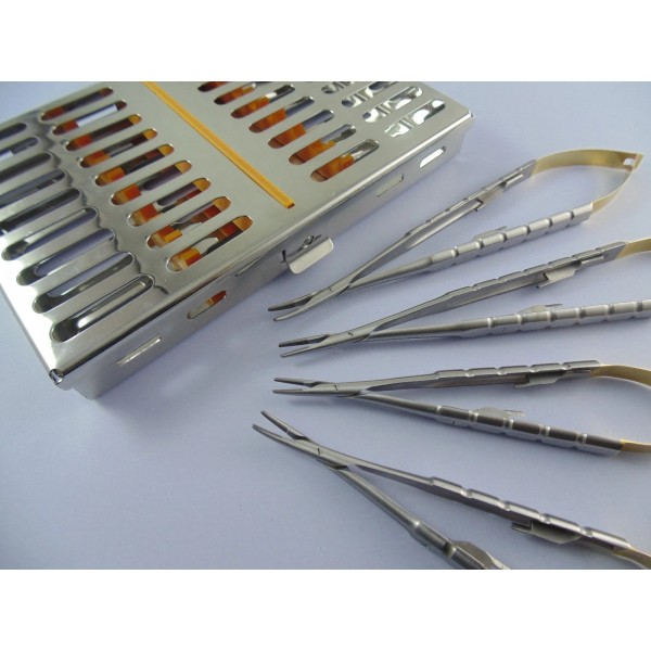 Castroviejo Needle Holders set of 4, Tungsten Carbide