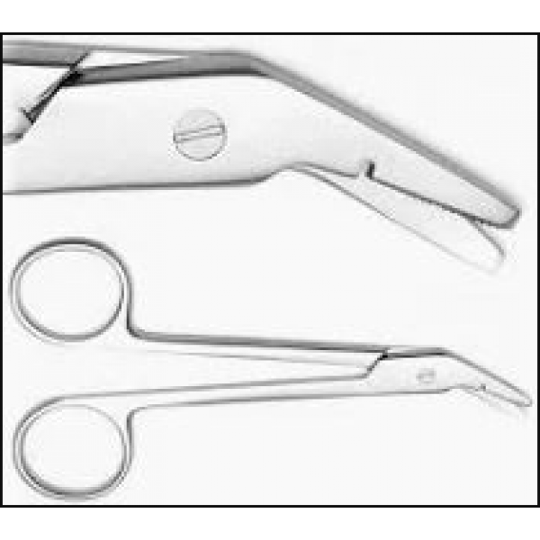 Wire Cutting Scissors, Angled Serr. 5"