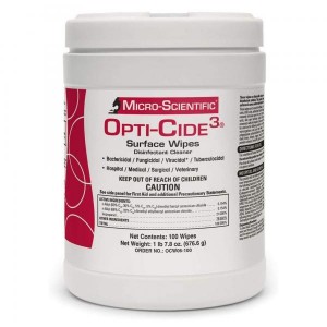 Opti-Cide3 Germicidal Surface Wipes - 2 Min Kill Time