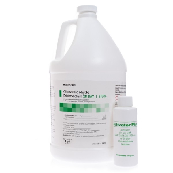 Glutaraldehyde High-Level Disinfectant - McKesson,1 gal.