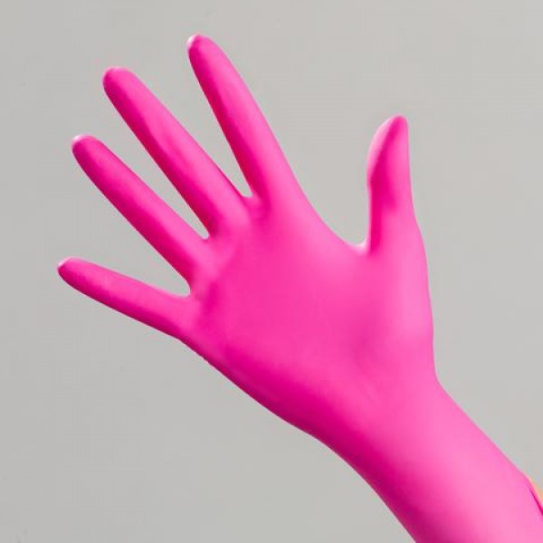 Pink Posi-Prene Gloves, Powder and Latex-Free - 100pcs/box