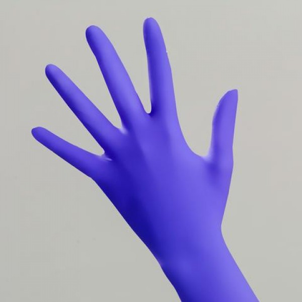 Posi-Shield Super-Stretch Purple Nitrile Gloves, Powder-Free - 100pcs/box