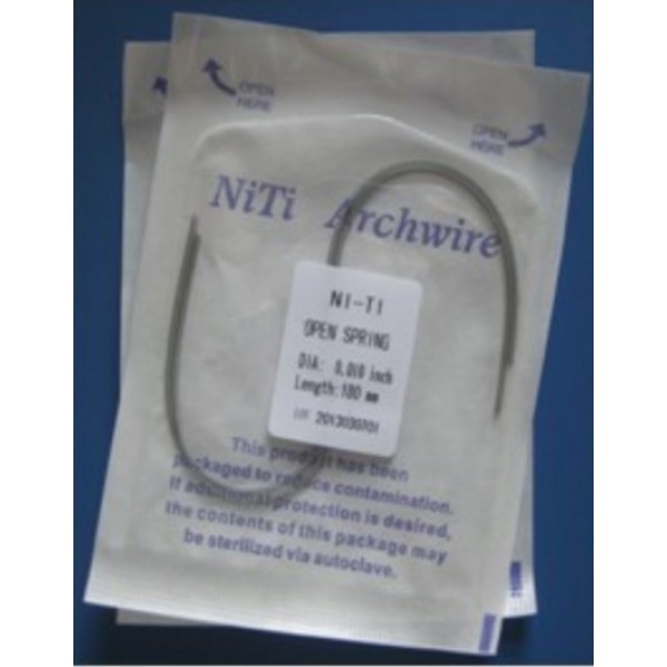 Niti Open Coil Lengths (180mm/7inch) (2/pk)
