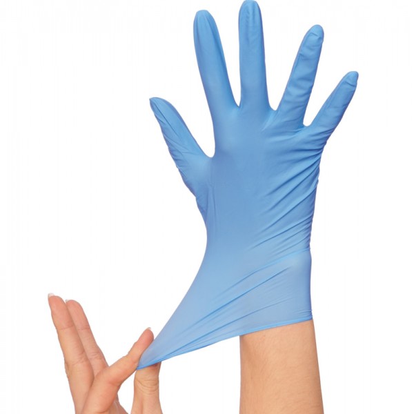 Advance Diamond Blue Nitrile Gloves - 100pcs/box, Case of 10 boxes