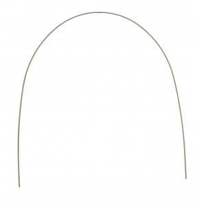 Tooth Colored Stainless Steel Archwire, Natural Round (10 ct)