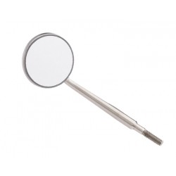 #3 Crystal HD&reg;&nbsp;Stainless Steel Mouth Mirror Screw-On Head - 12 Pack (Cone Socket) - Zirc Dental Products Inc