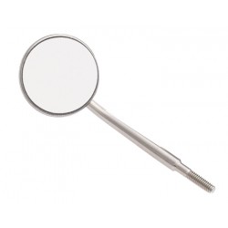 #4 Crystal HD&reg;&nbsp;Stainless Steel Mouth Mirror Screw-On Head - 12 Pack (Cone Socket) - Zirc Dental Products Inc